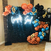 Lofaris Mirror Black Shimmer Wall Panels | Wedding Event Party Decorations